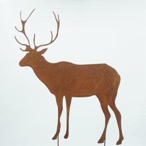 Metal outdoor reindeer decoration