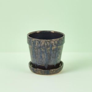 Bronzen pot met schotel Ø 12 cm Studio