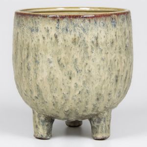 15.321 Pot op voet sierra creme 18.5 cm Studio