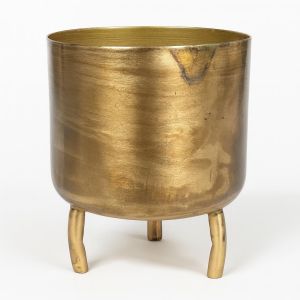 20204 dobra pot oud goud metaal 12x14cm Studio